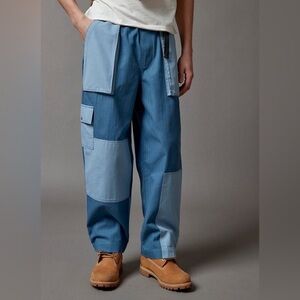BDG Fritz Patchwork Cargo Barrel Pants